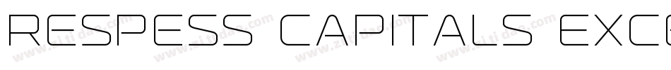Respess Capitals Excessive字体转换